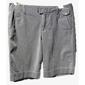 Dockers Mid Rise Curvy Shorts Striped Shorts Sz 12 Nautical Preppy Coastal Chic